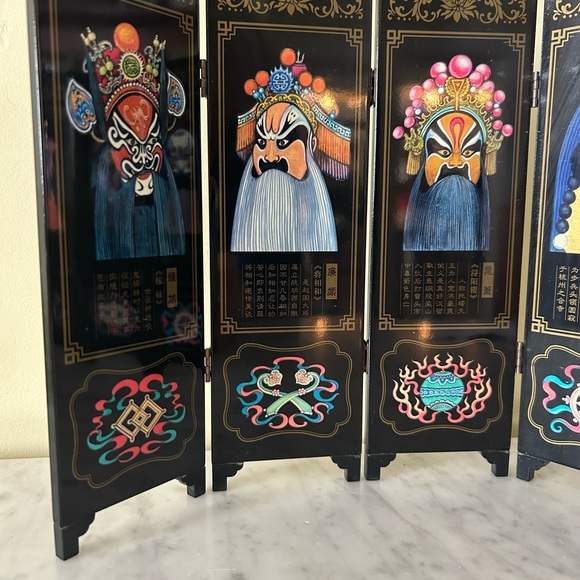 Mini Chinese Lacquerware Screen - Picture 2 of 9